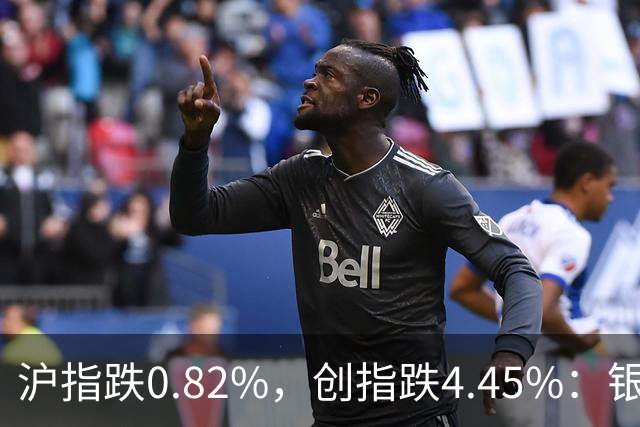 沪指跌0.82%，创指跌4.45%：银行股再度逆势大涨