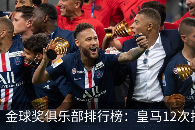 金球奖俱乐部排行榜：皇马12次排第二 巴萨14次第一